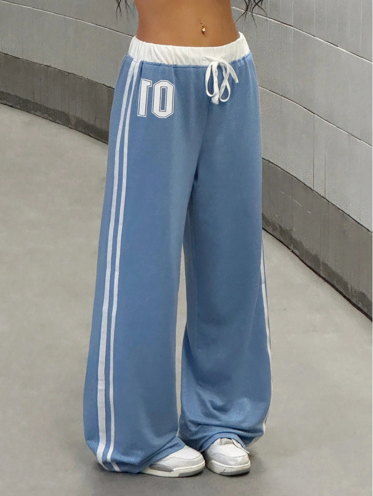 Sports Street Retro Style Loose Sweatpants