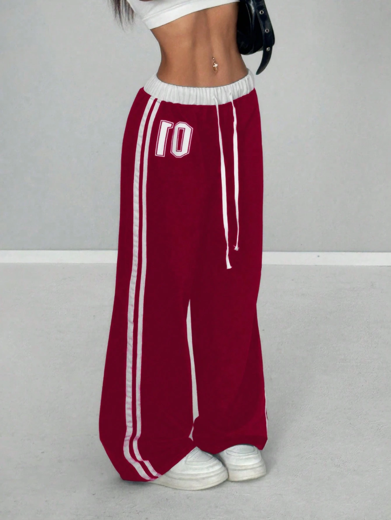Sports Street Retro Style Loose Sweatpants